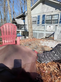 The cabin it was a 2 bedroom 1 bathroom