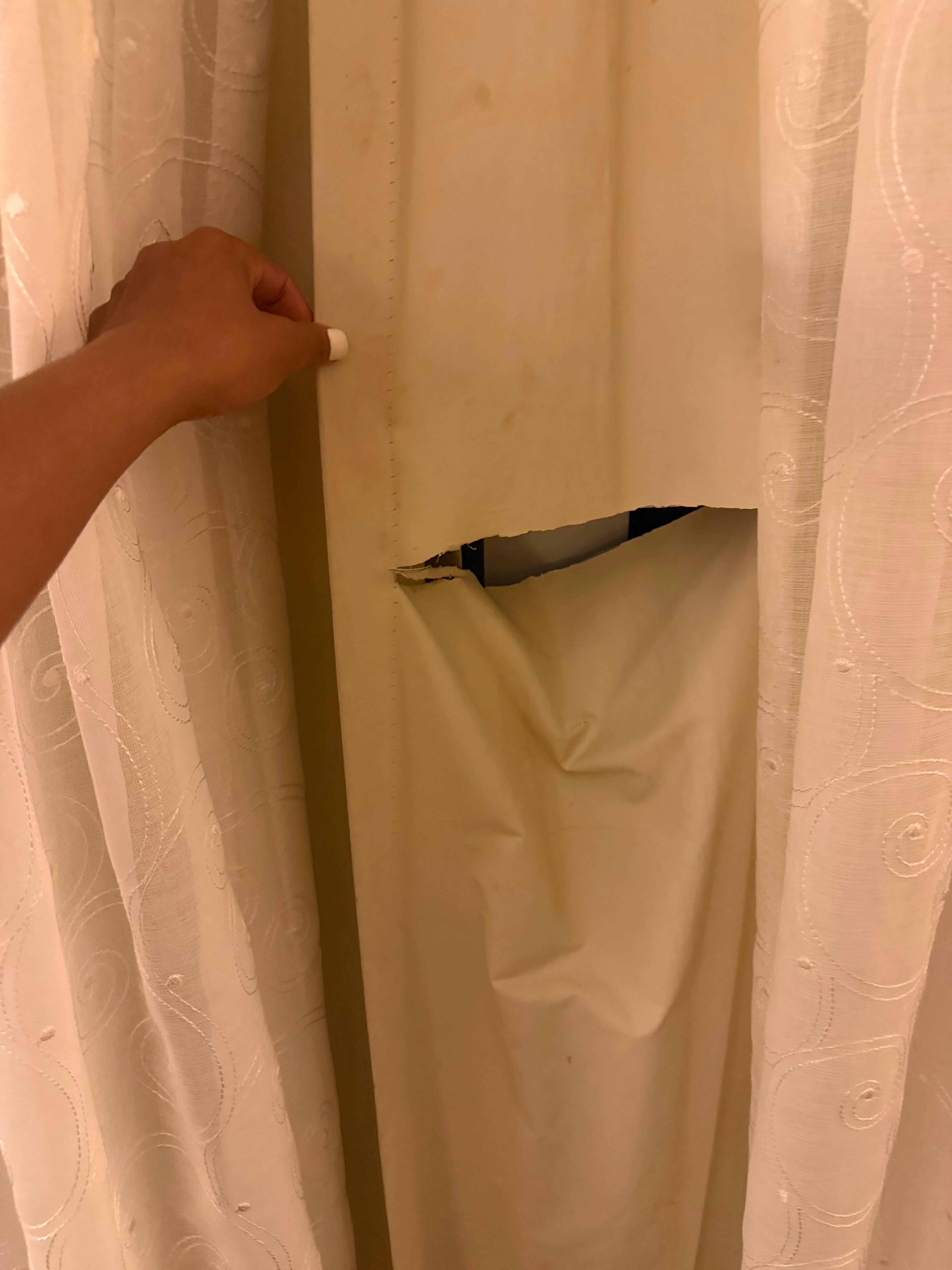 Broken Roller Curtain