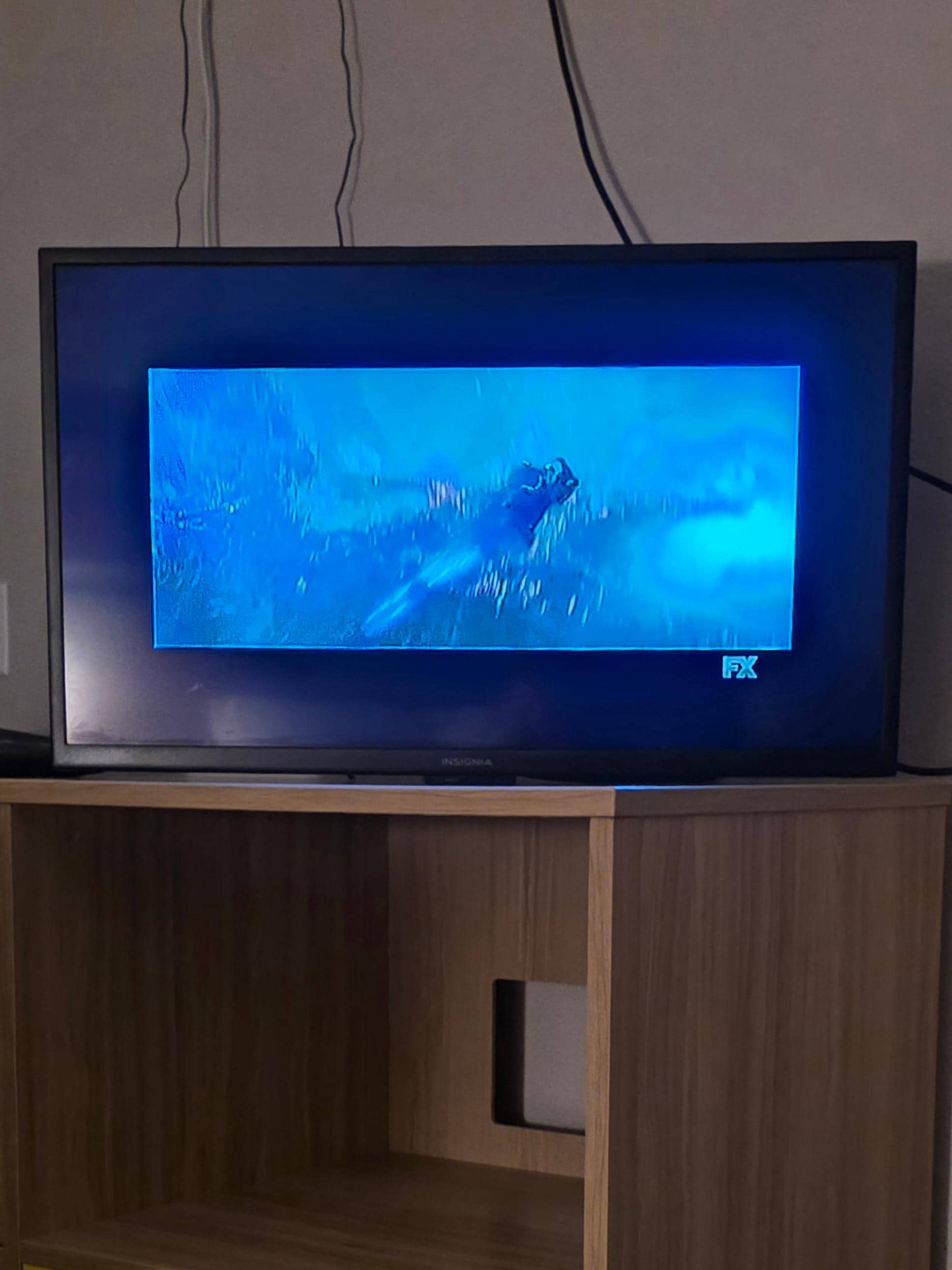 tv in the room was broken  he replaced with a tv with no legs and picture that did not fill the screen.