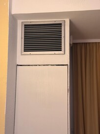 AC duct you could see through the wall