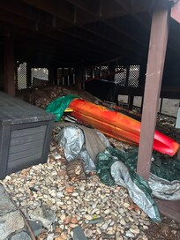 Mess under the house. We choose not to use anything under there