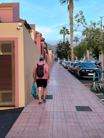 Road leading up to the apartment