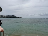 Ocean in back of hotel