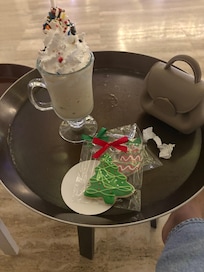 Christmas Eve drinks and treats