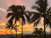 Sunset from our balcony