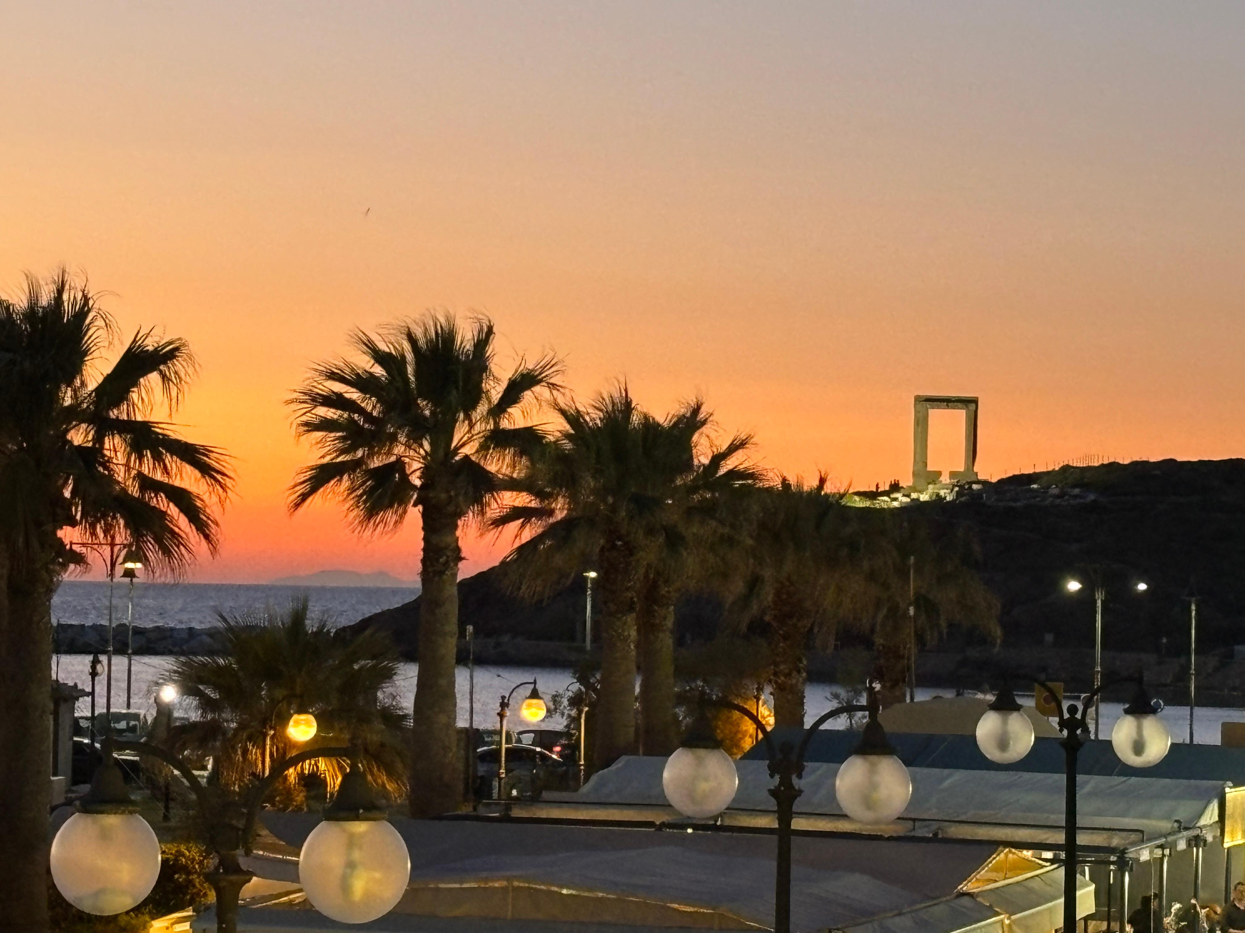 Sunset from balcony 
