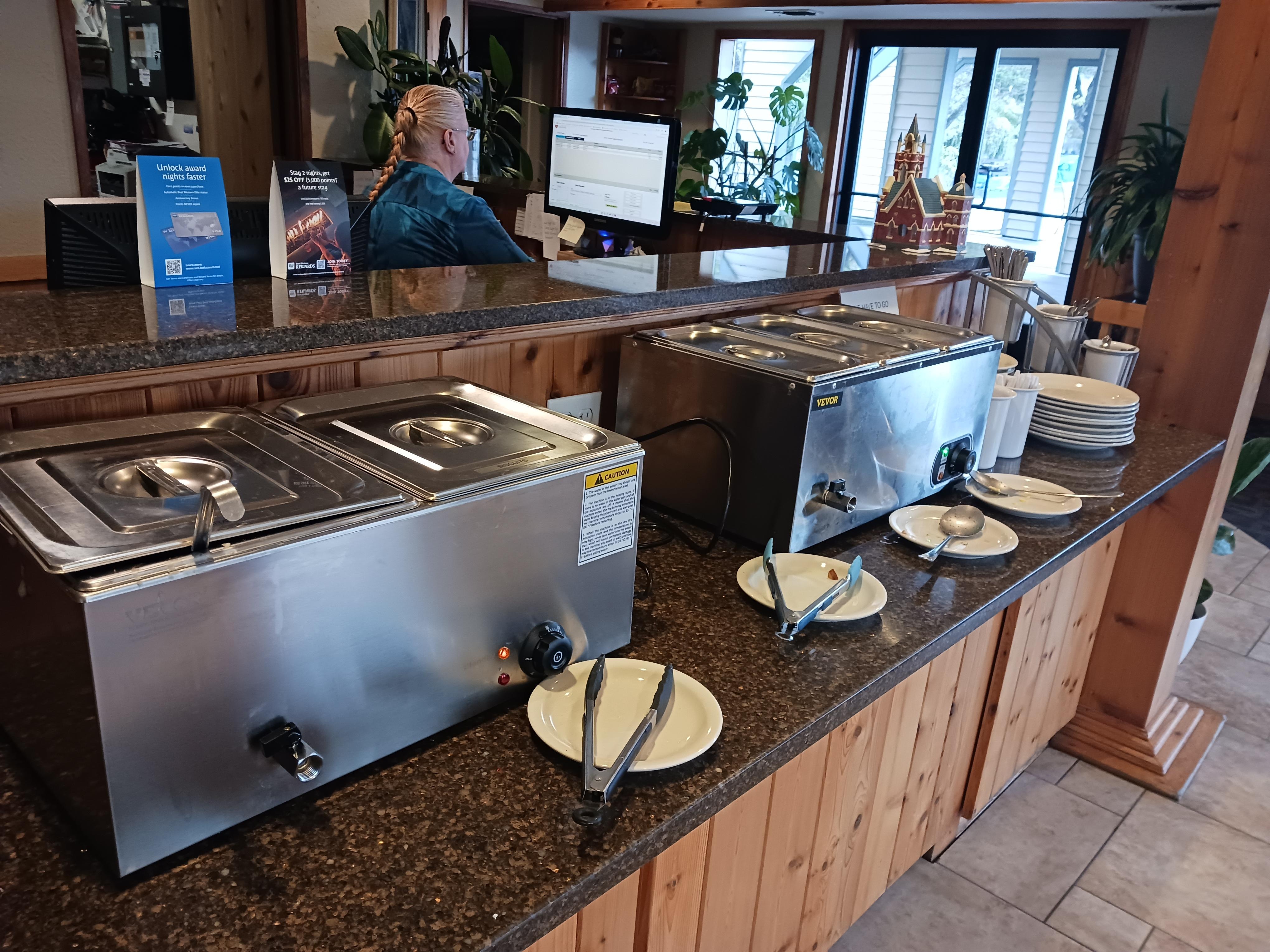 Ham, eggs, biscuits and gravy