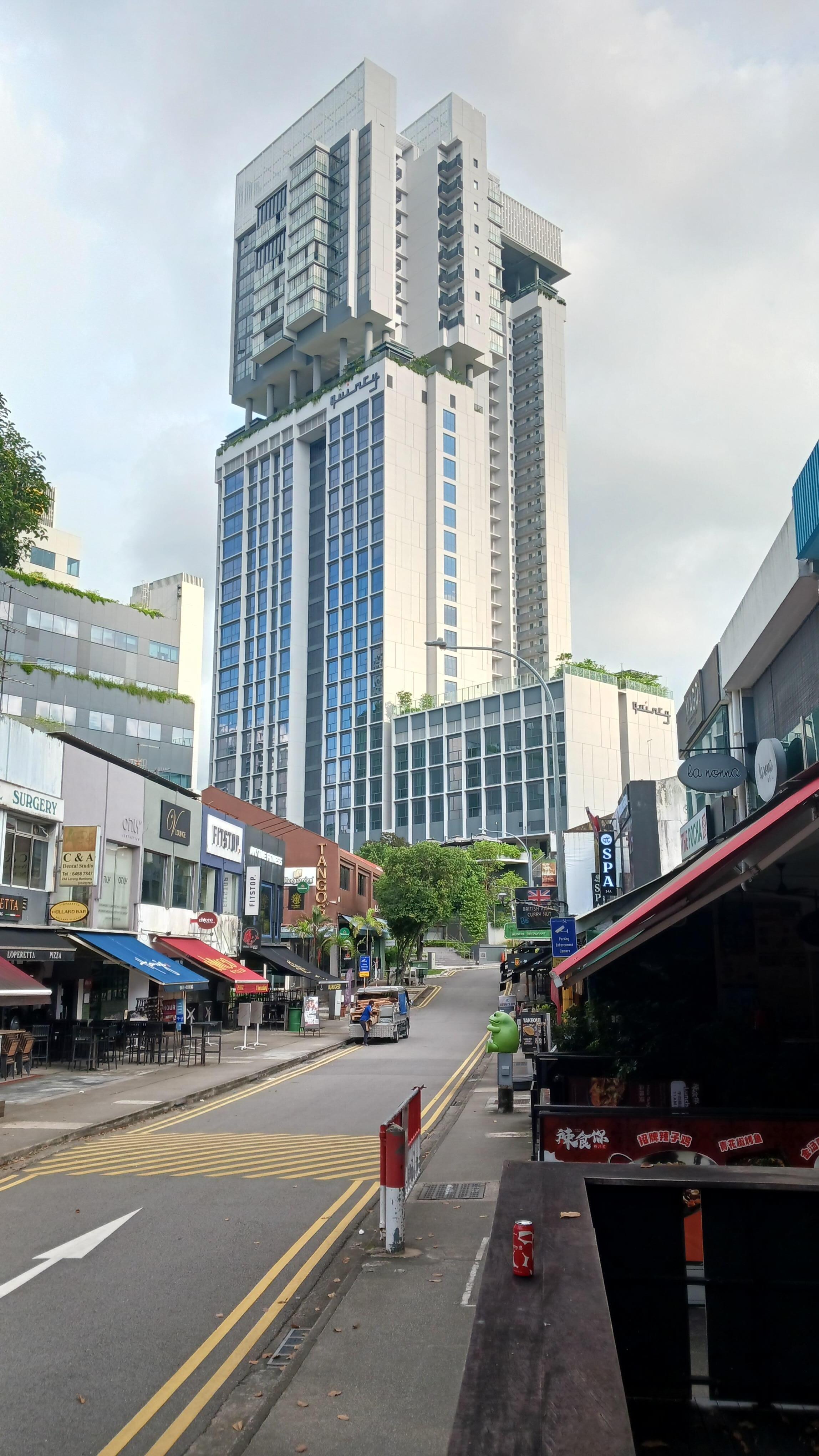 View of the building exterior from street