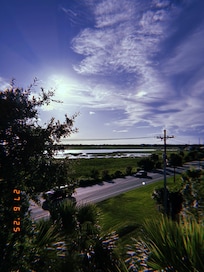 View from fourth floor balcony