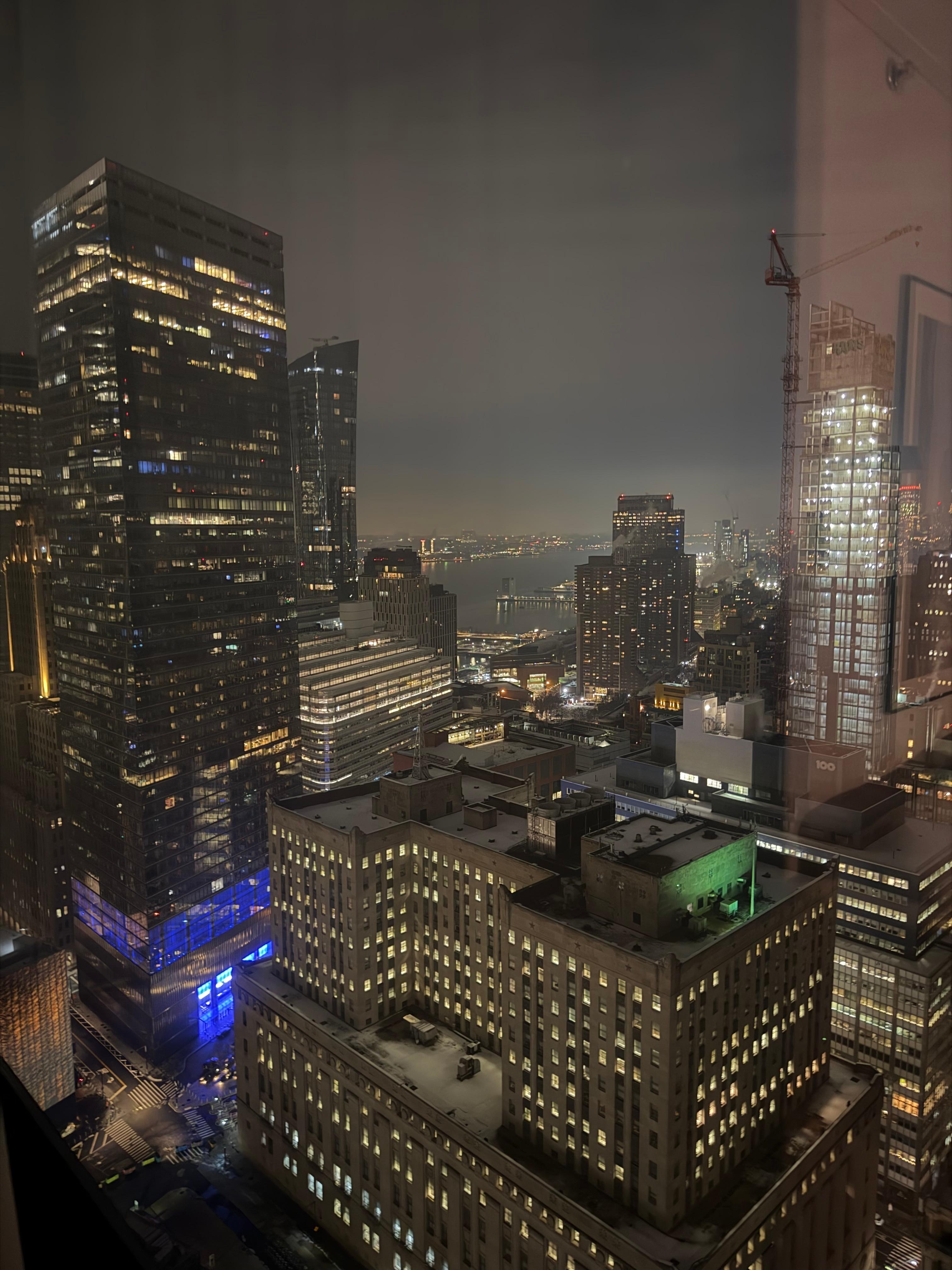 View from corner suite