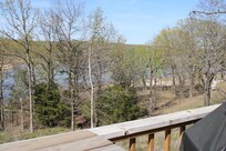 Beautiful view of lake cove from back deck