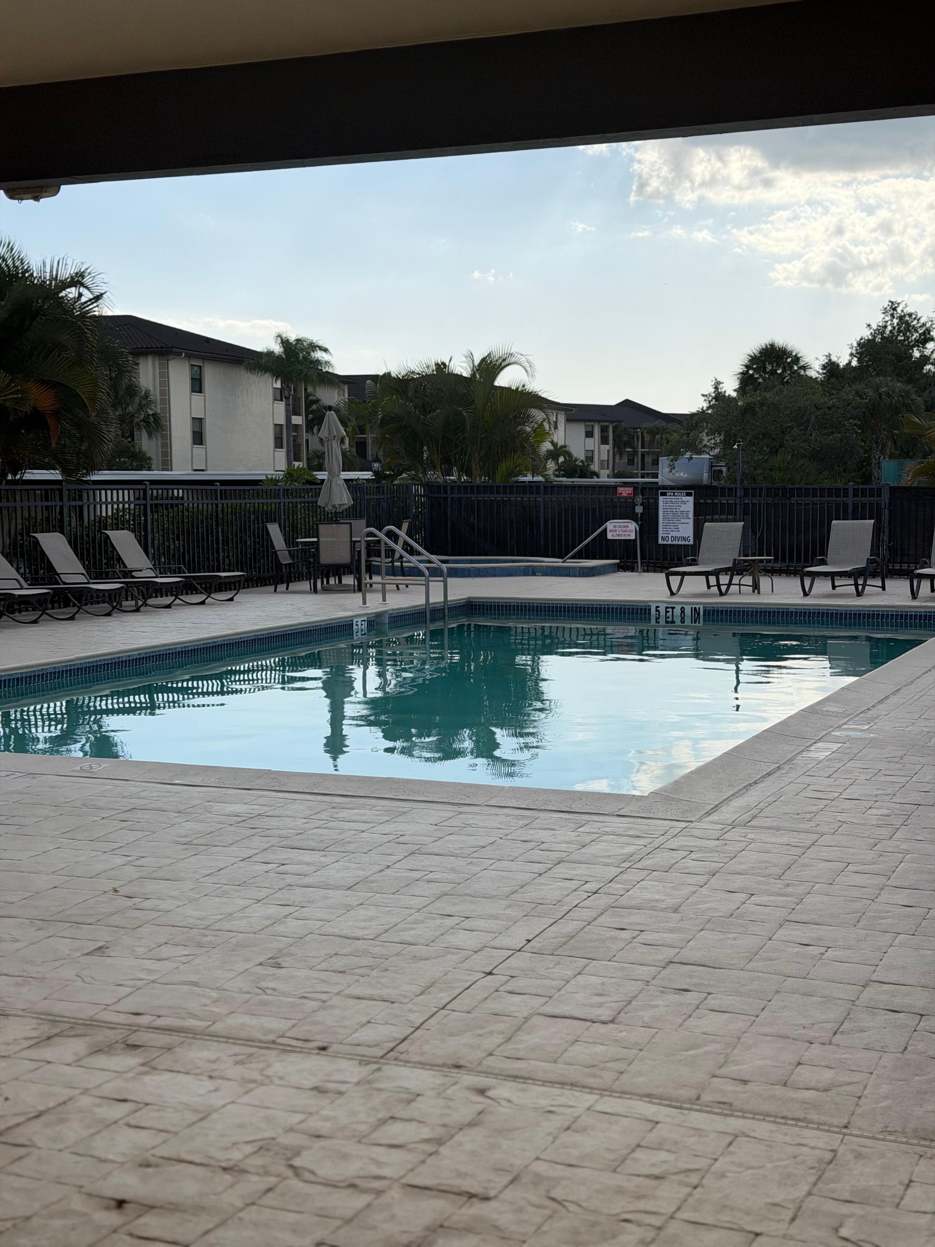 Pool 20 yards away 