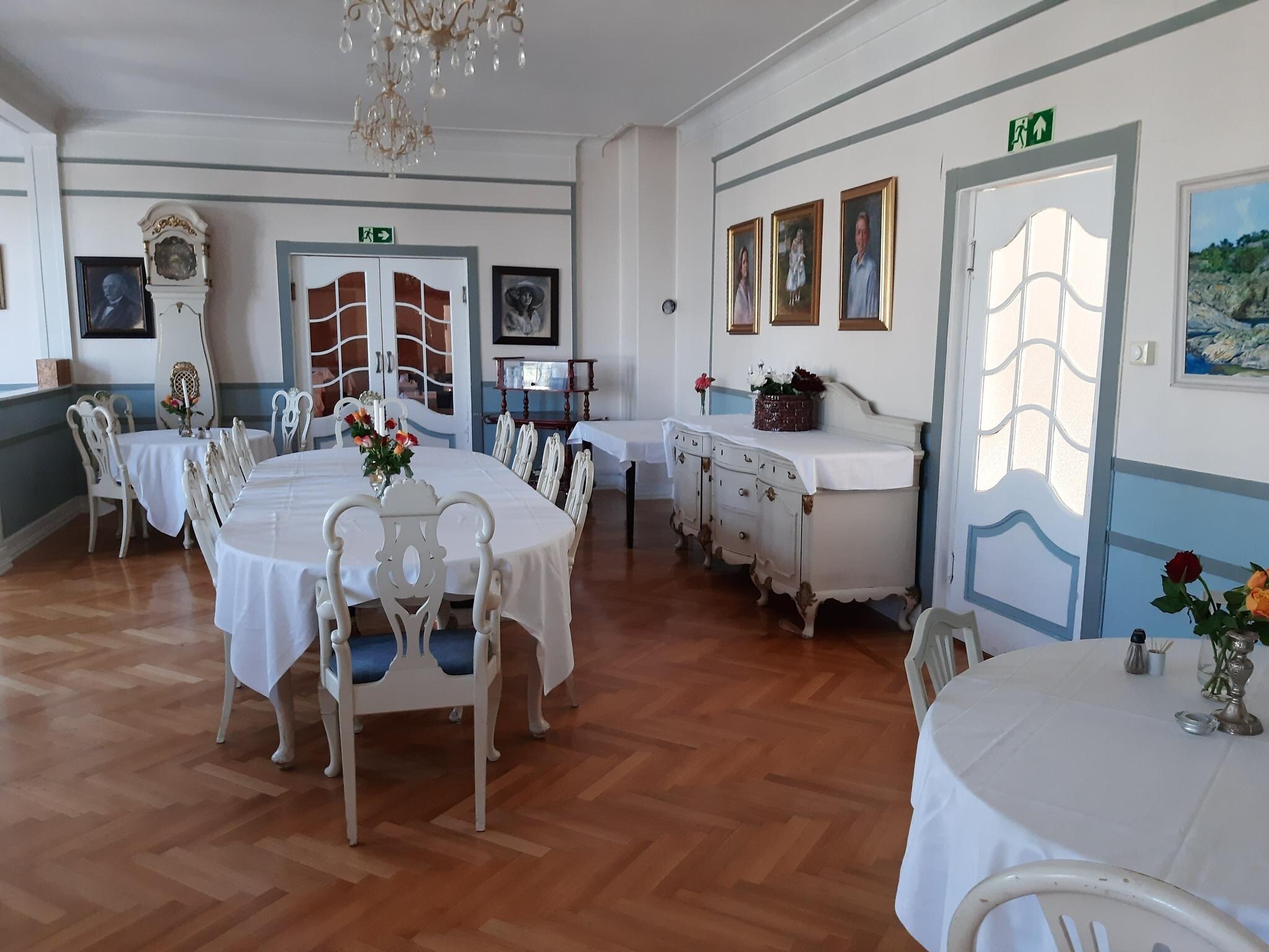 Fin inredning i fastigheten för restaurangerna.