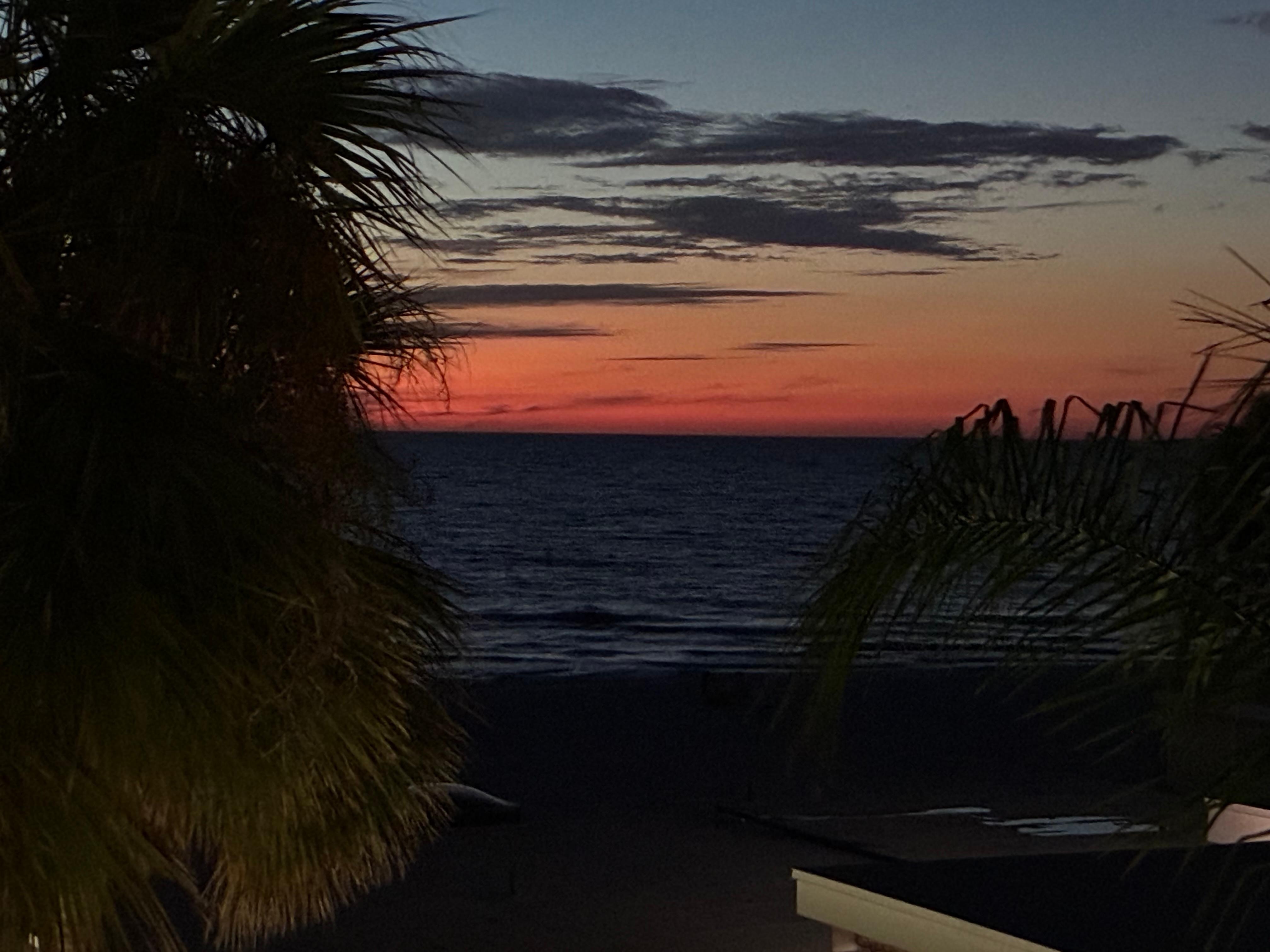 Meet on the beach to watch the sunset 