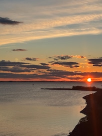 Sunset view from the house
