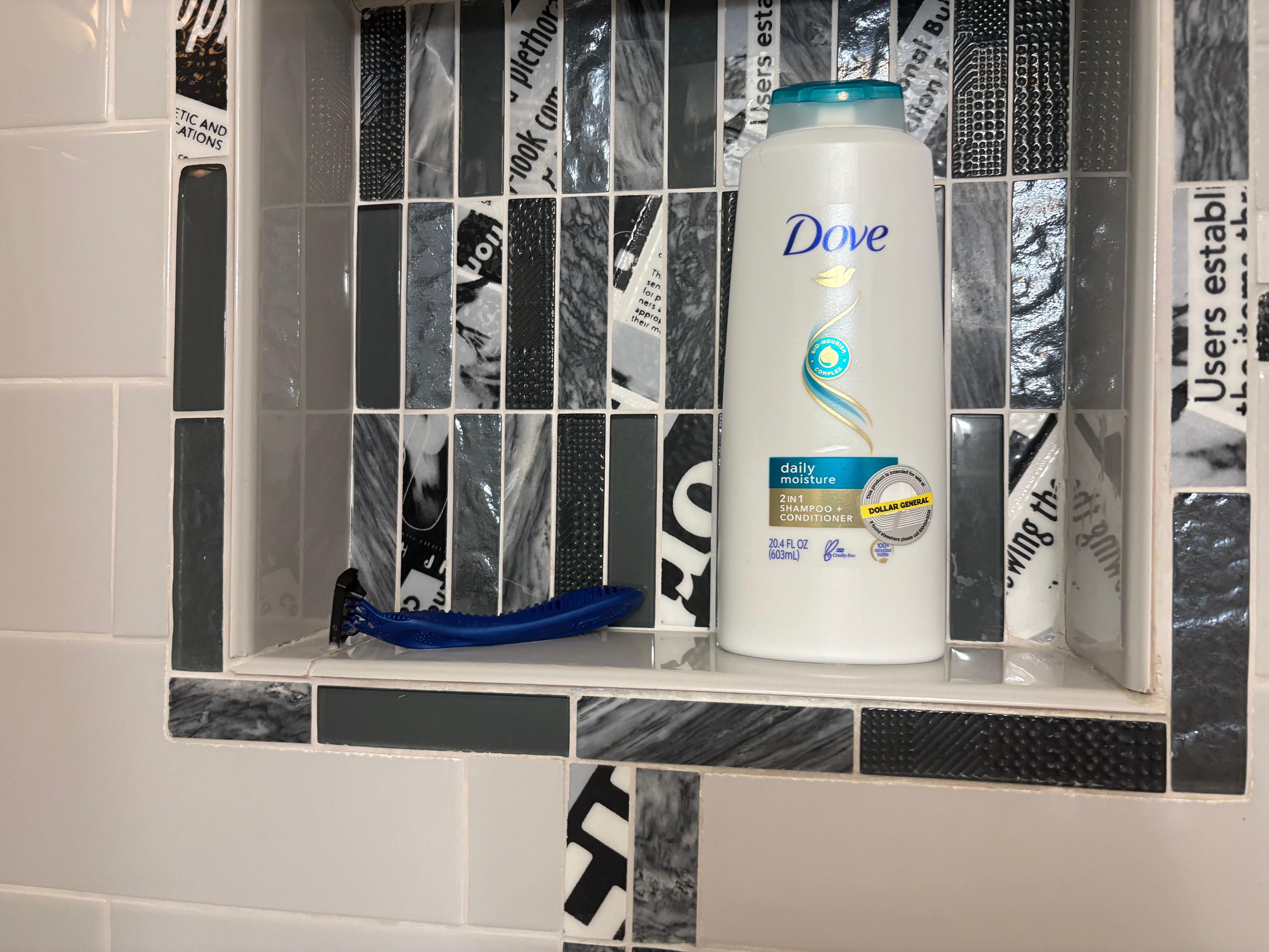 Still had soap and a razor left in shower