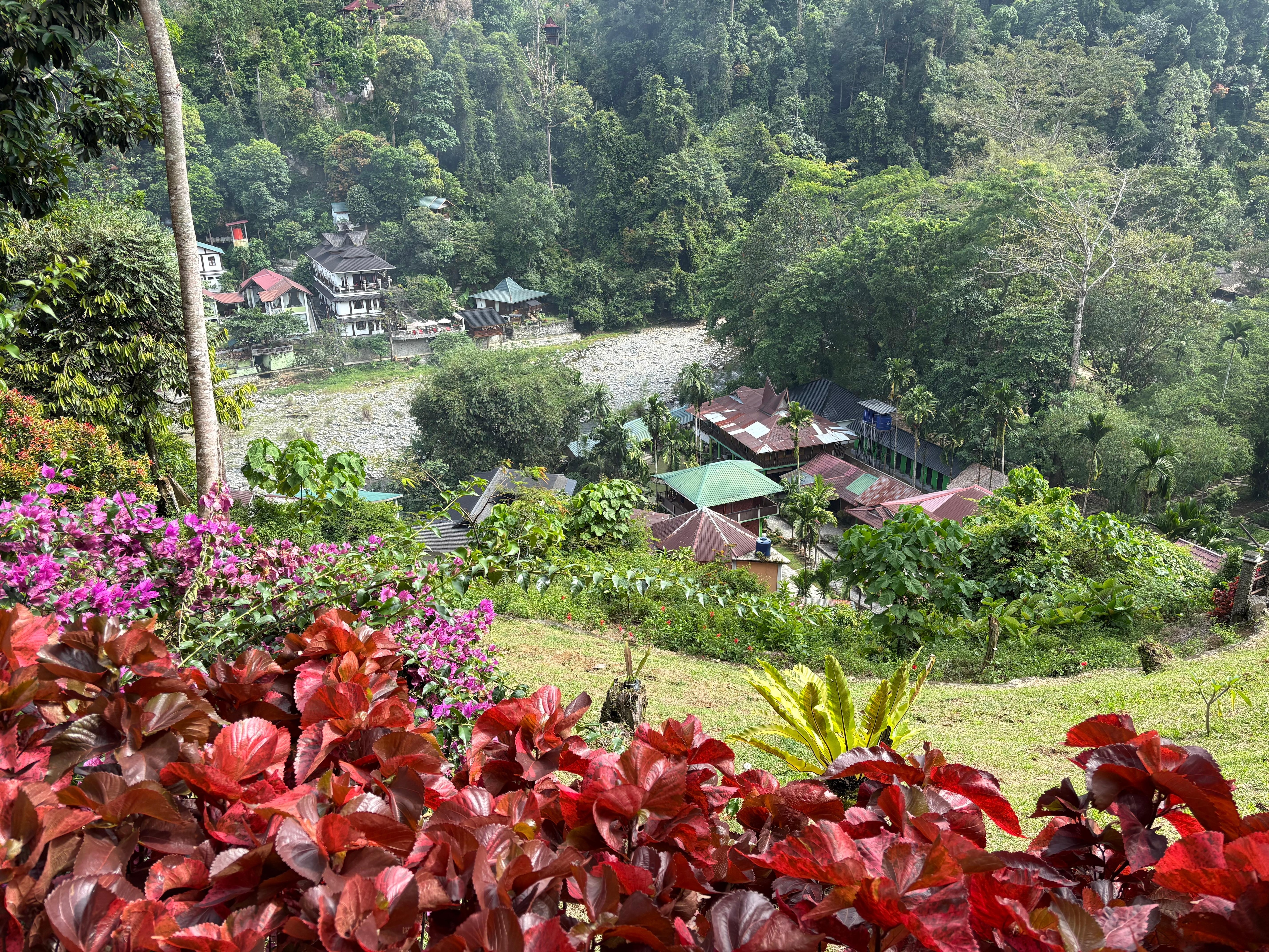View down from hotel 