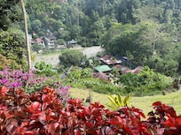 View down from hotel