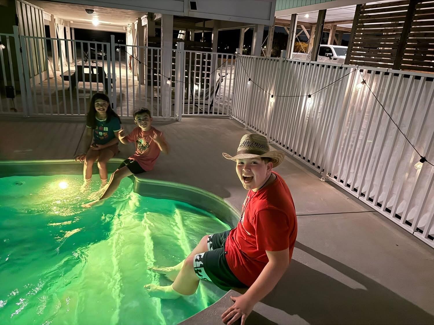 Poolside 1st night 