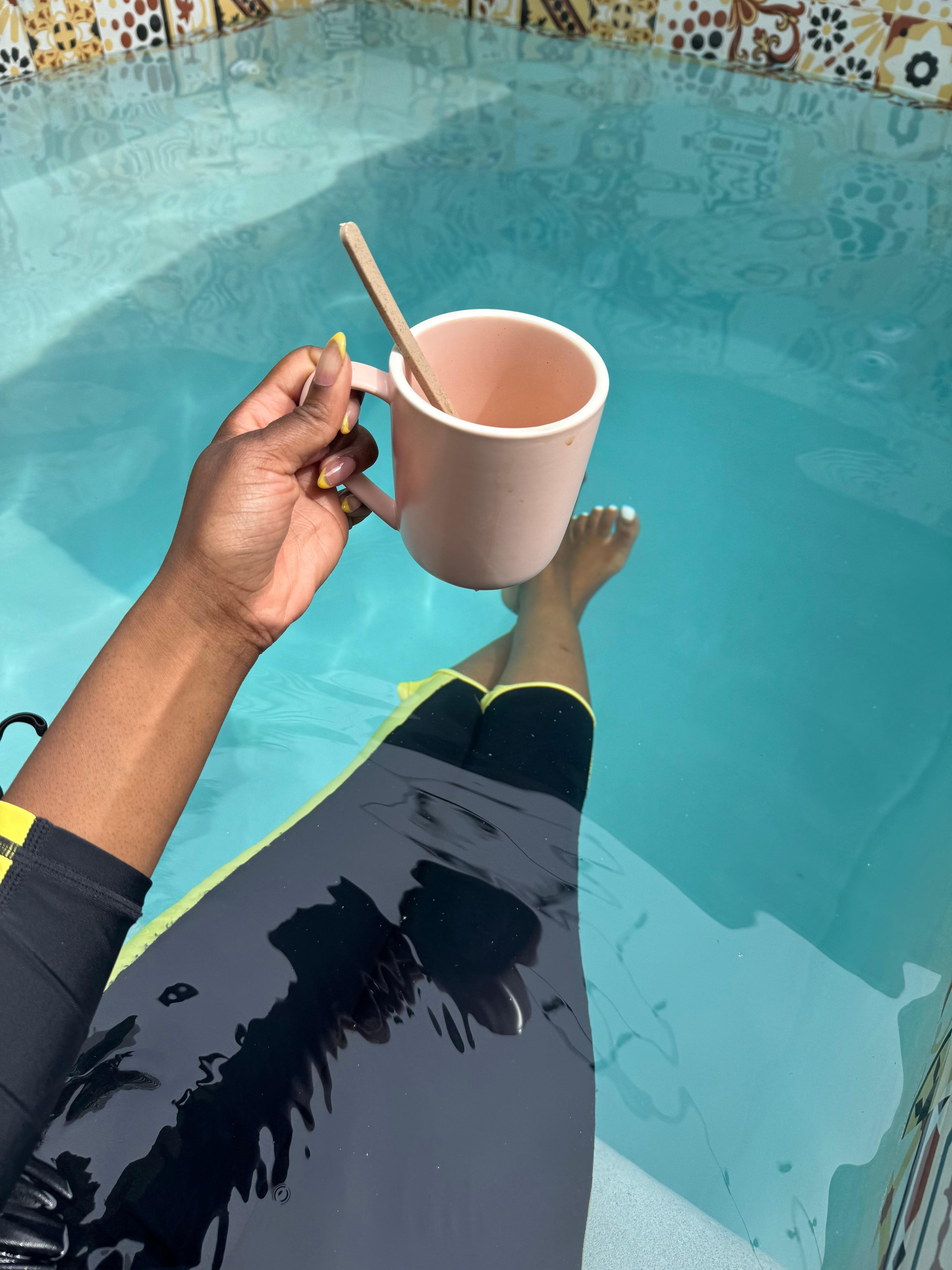 Coffee at my private pool