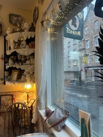 Clarinda’s Tearoom just around the corner with delicious scones!