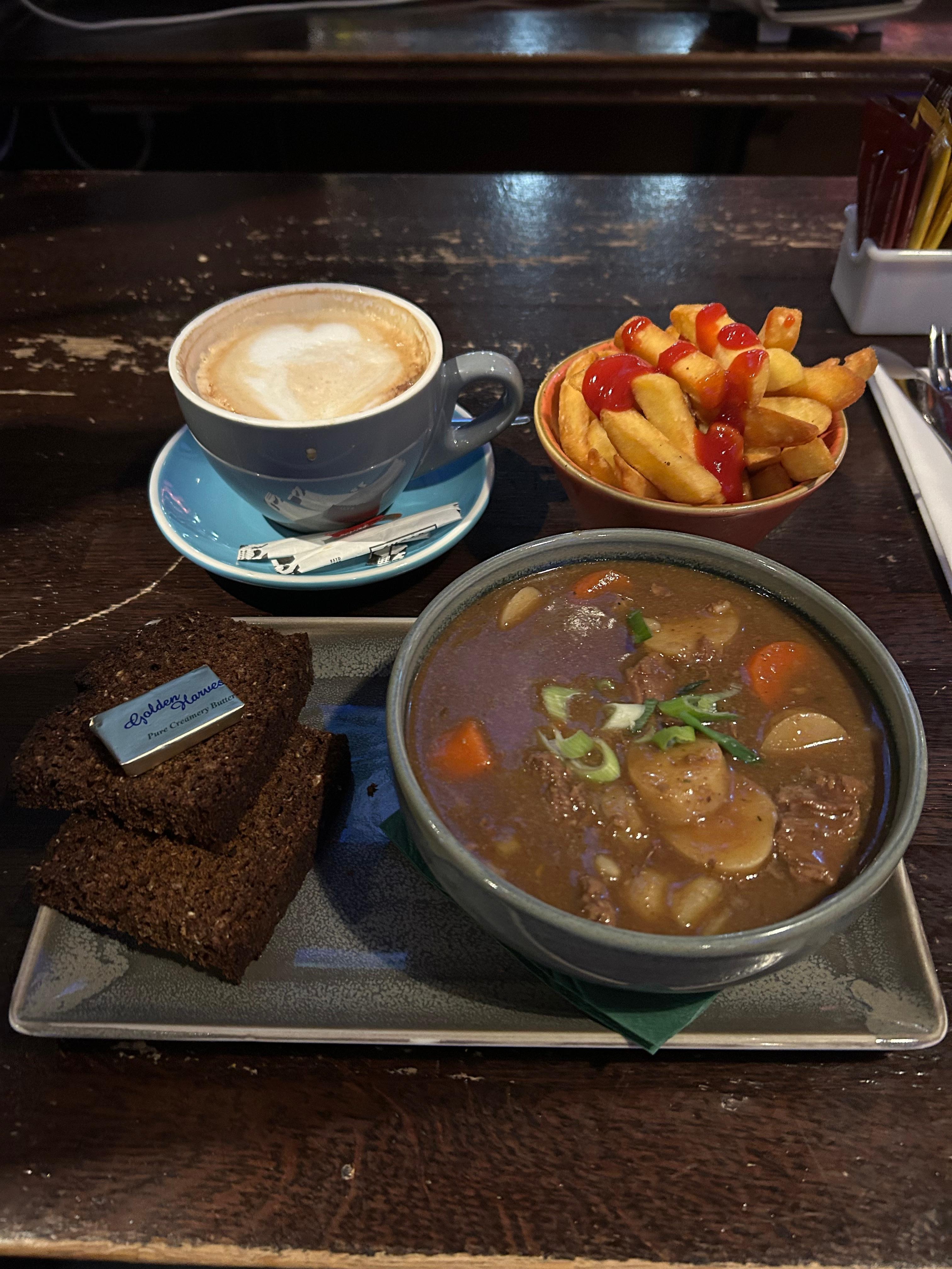Guinness Irish stew on a cold Dublin night…