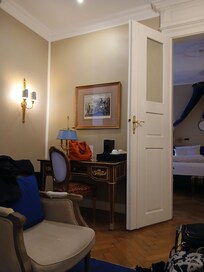 Lovely sitting room with sofa and chair