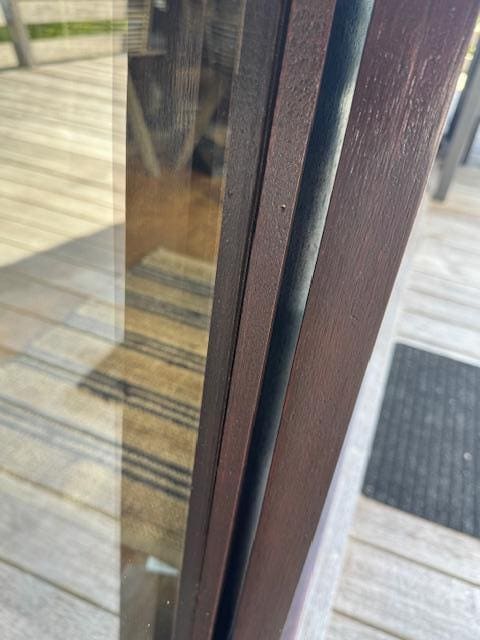 Door that is closed. 