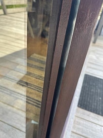 Door that is closed.