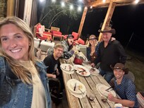 Giant outdoor dining table