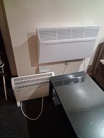 Portable heater as heating in room not working and was freezing cold