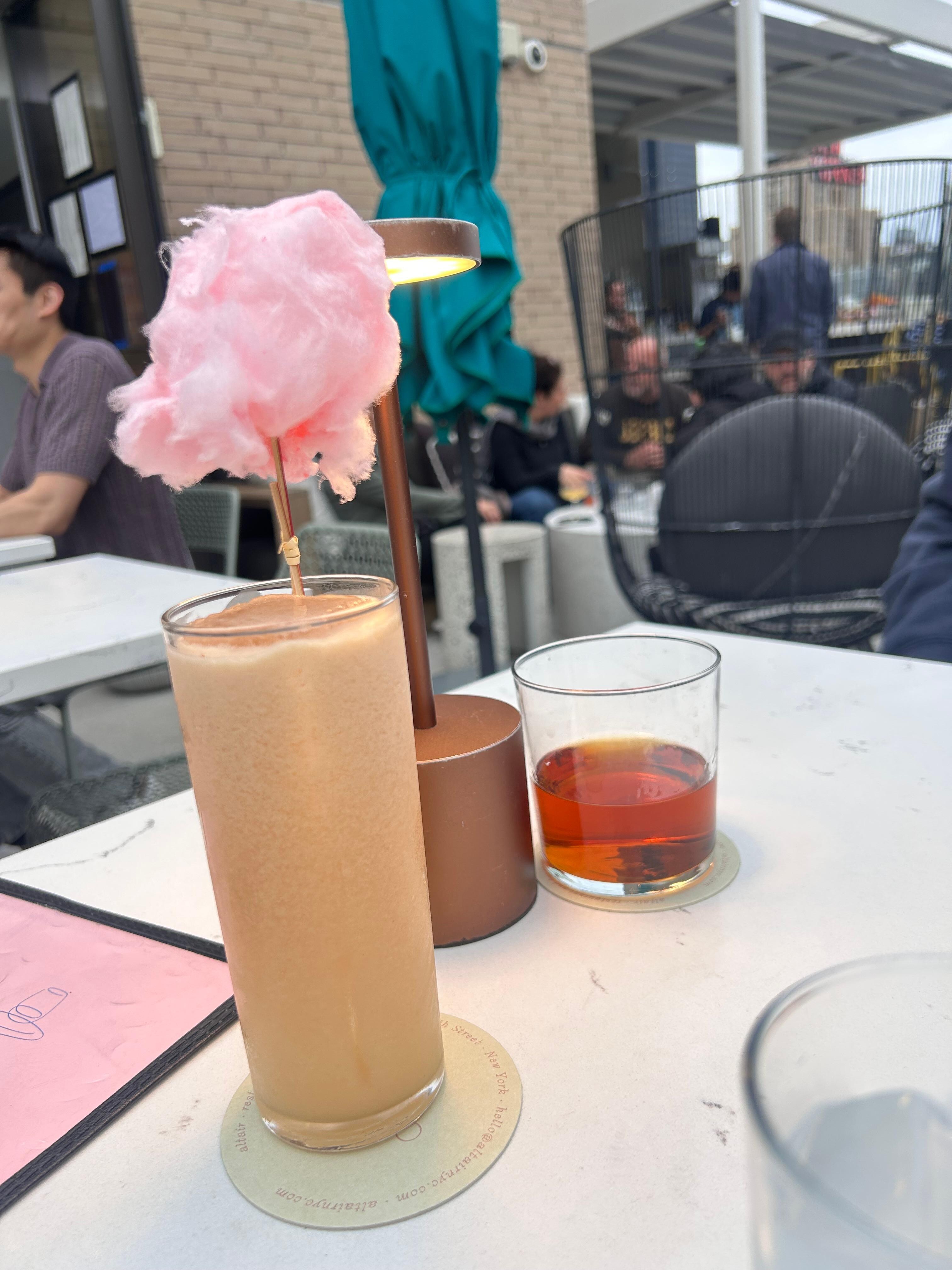 Rooftop Drinks ! The one with the cotton candy was sooo deelish and refreshingly different. 