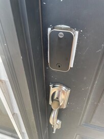 Non-intuitive front door lock