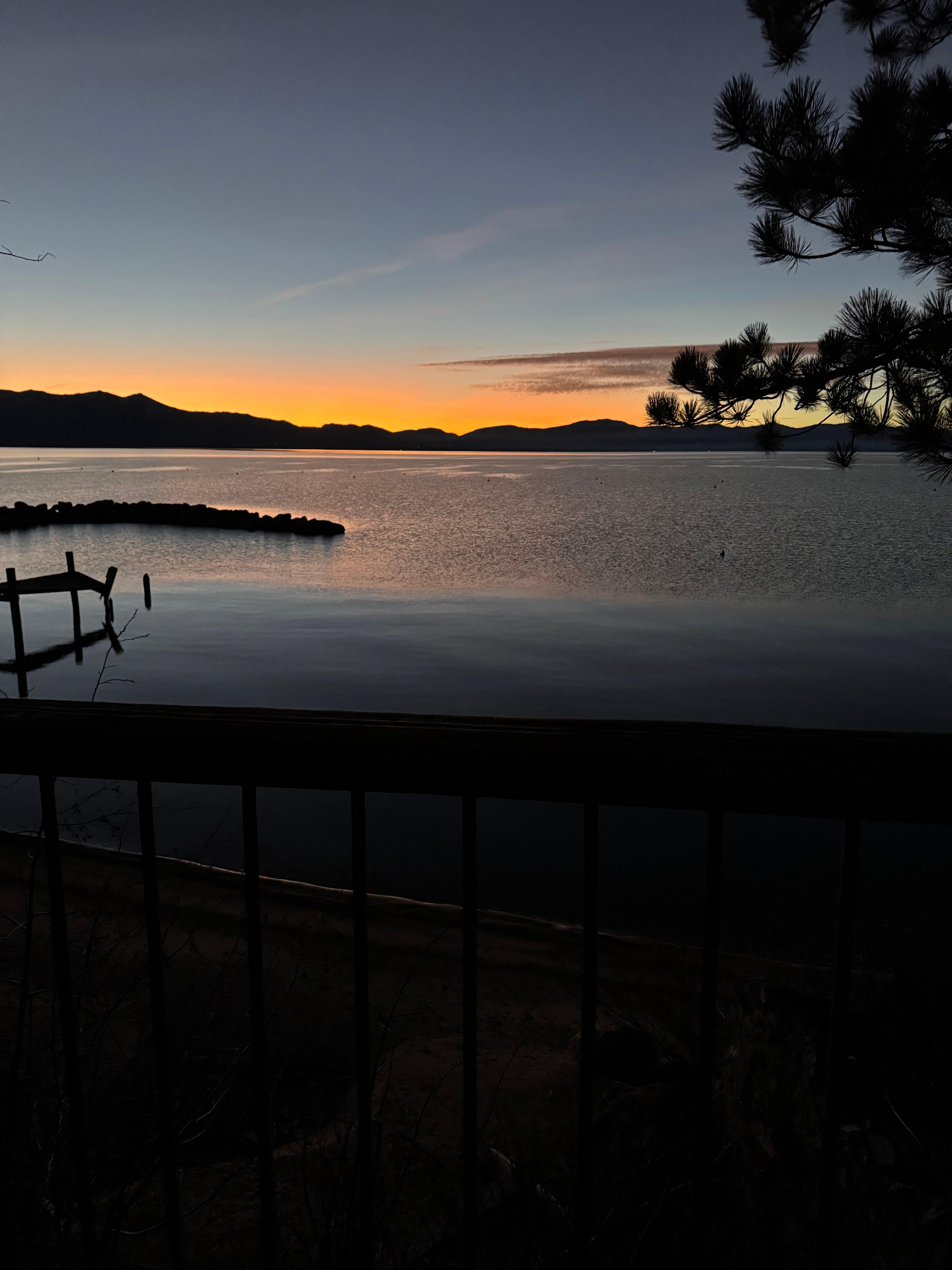 Sunset from the deck
