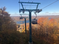 Beautiful gondola ride to the top of the hill.
