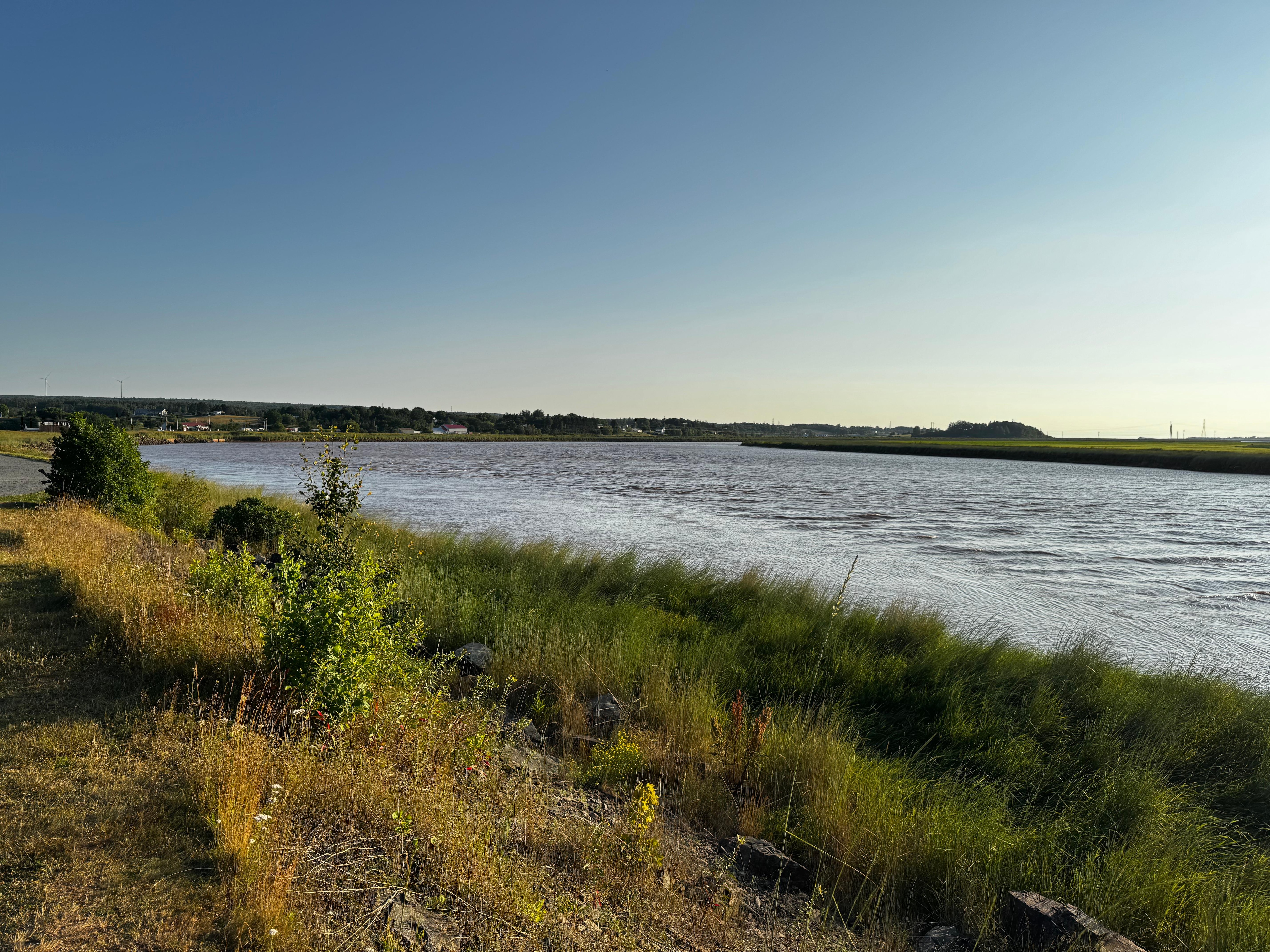 High tide at the tidal bore
