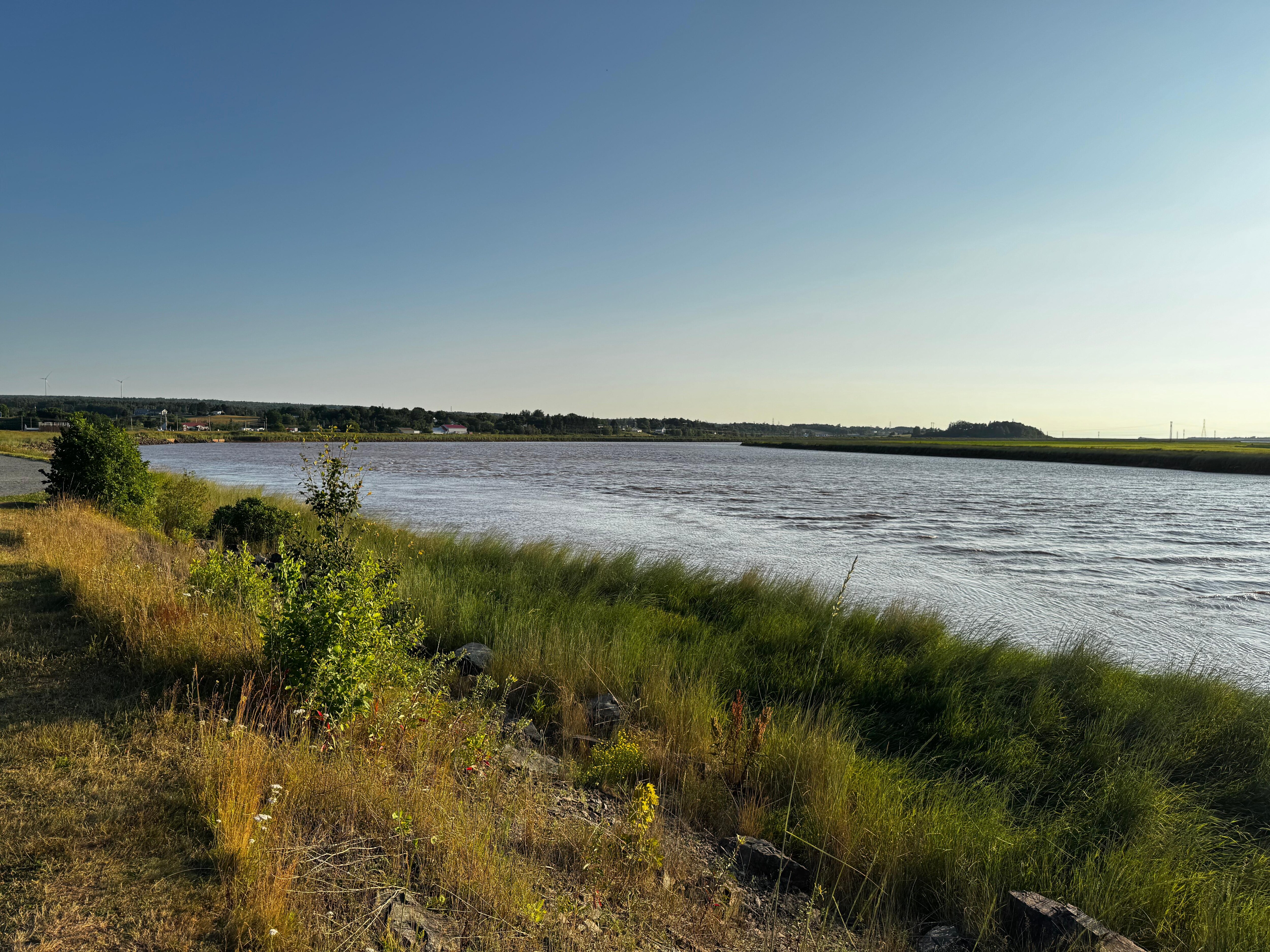 High tide at the tidal bore
