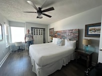 Two beach views from the main bedroom!