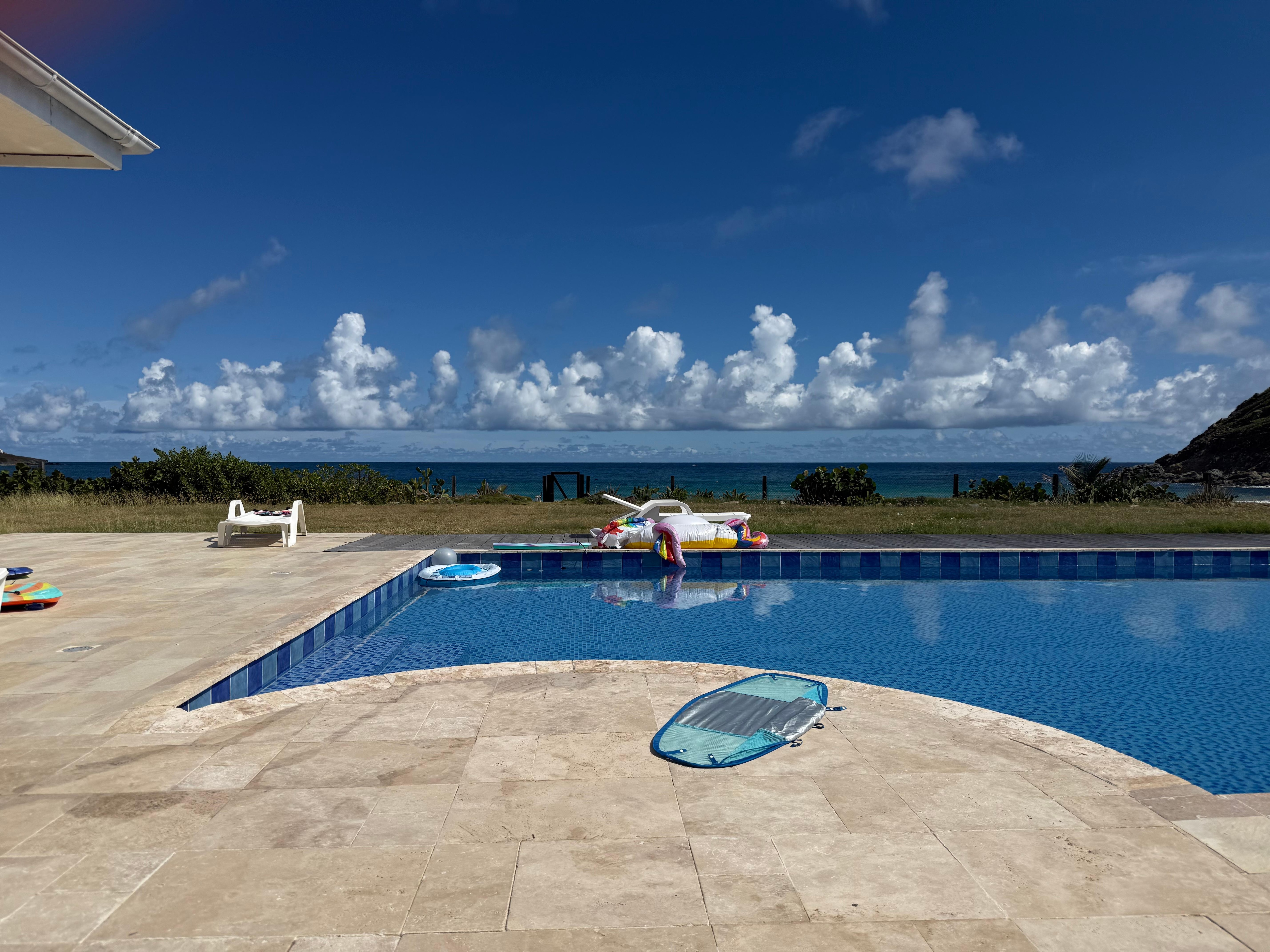 The lovely pool where we spent our days lounging 