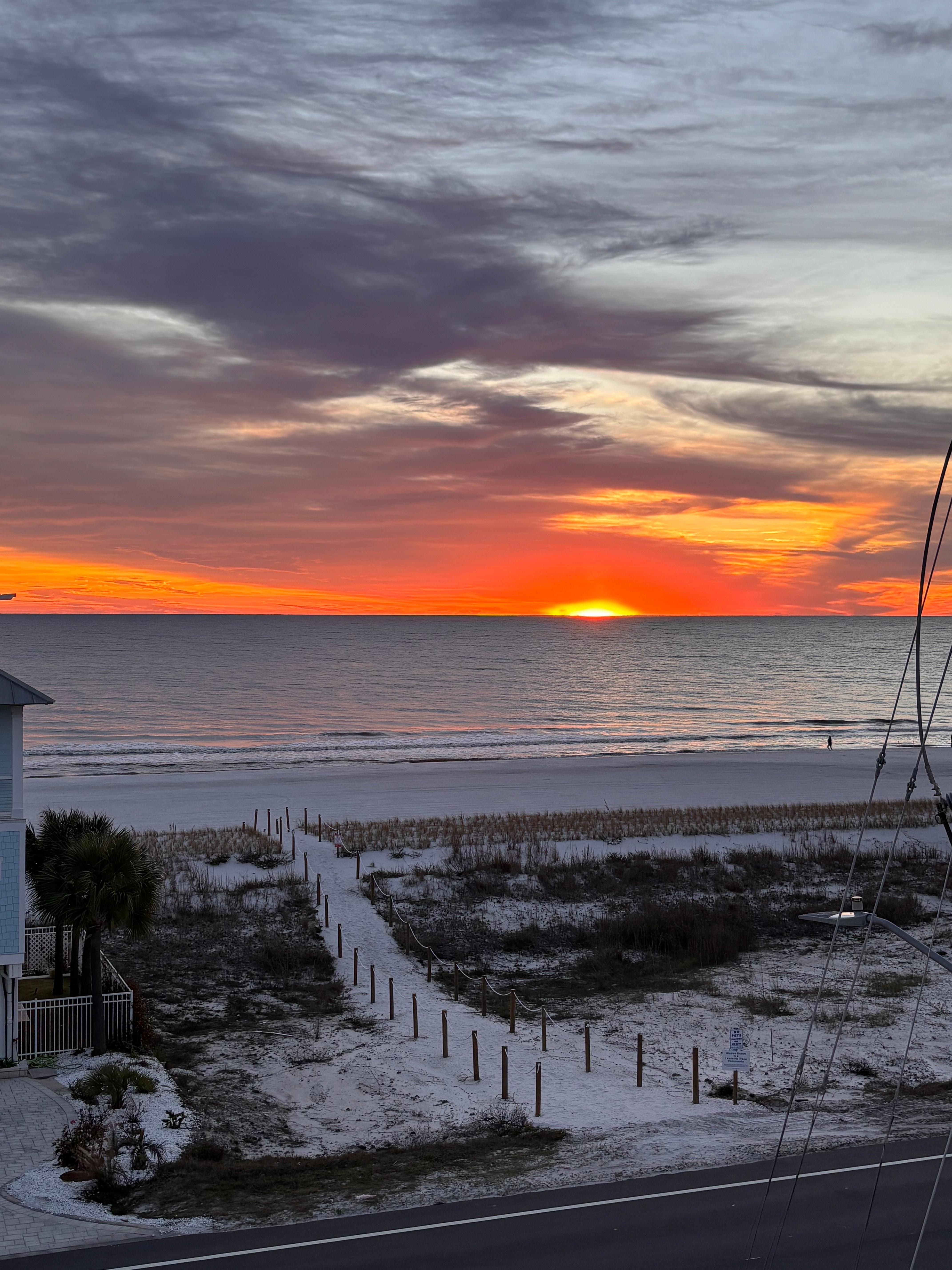 Sunset from the balcony