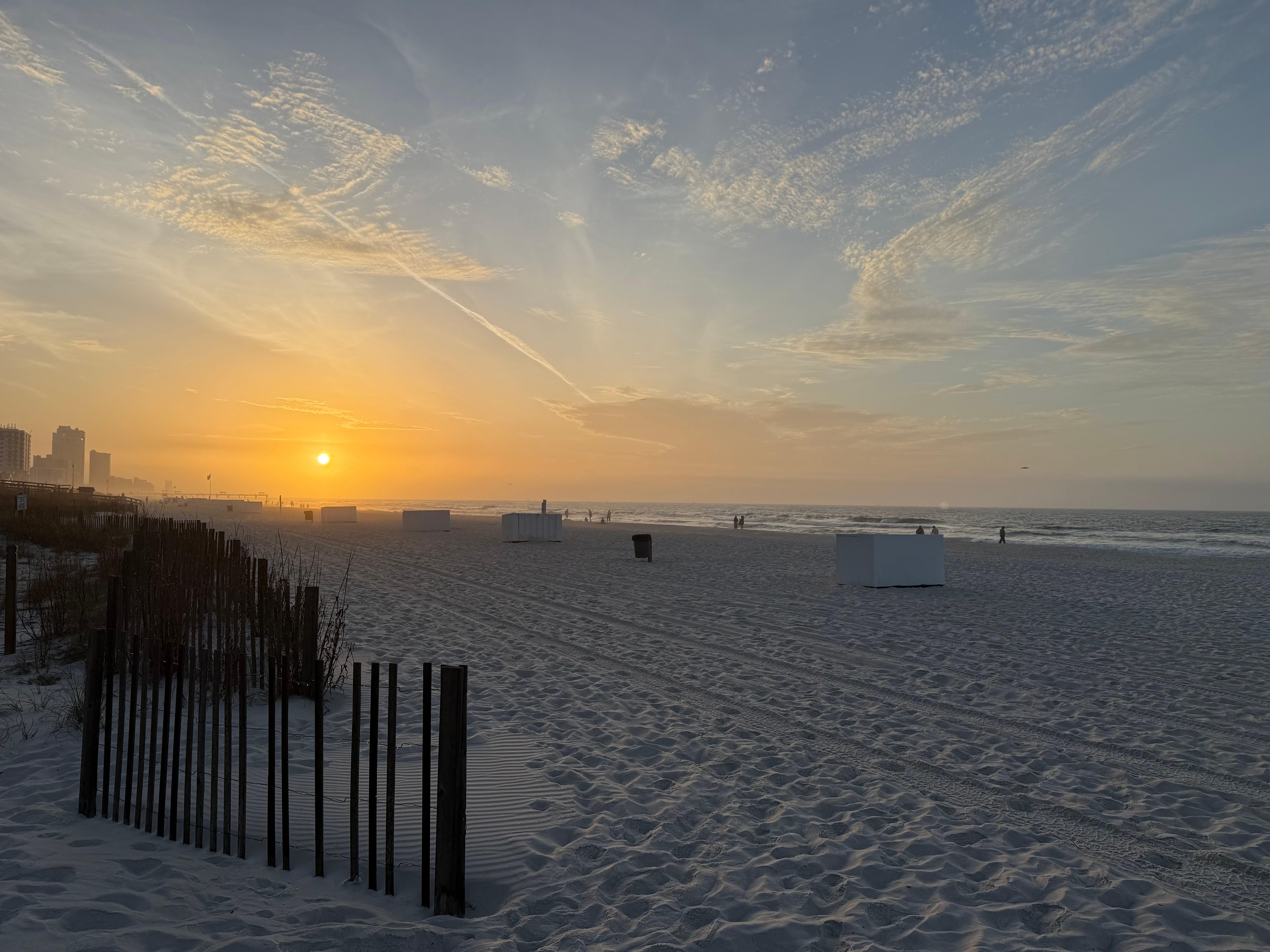 Sunrise was just steps away 