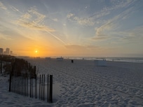 Sunrise was just steps away