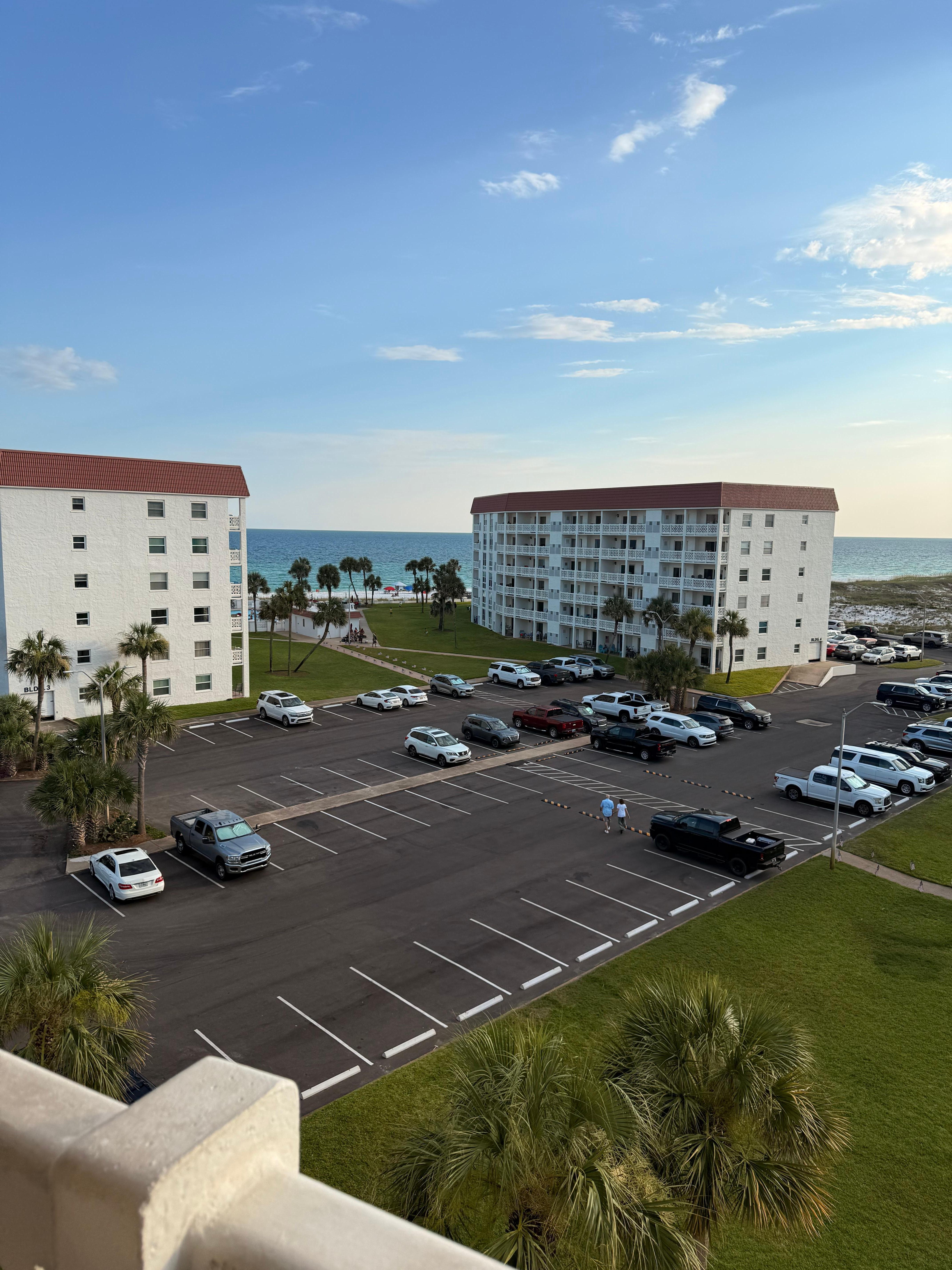 This is the view from the balcony 