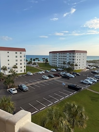 This is the view from the balcony