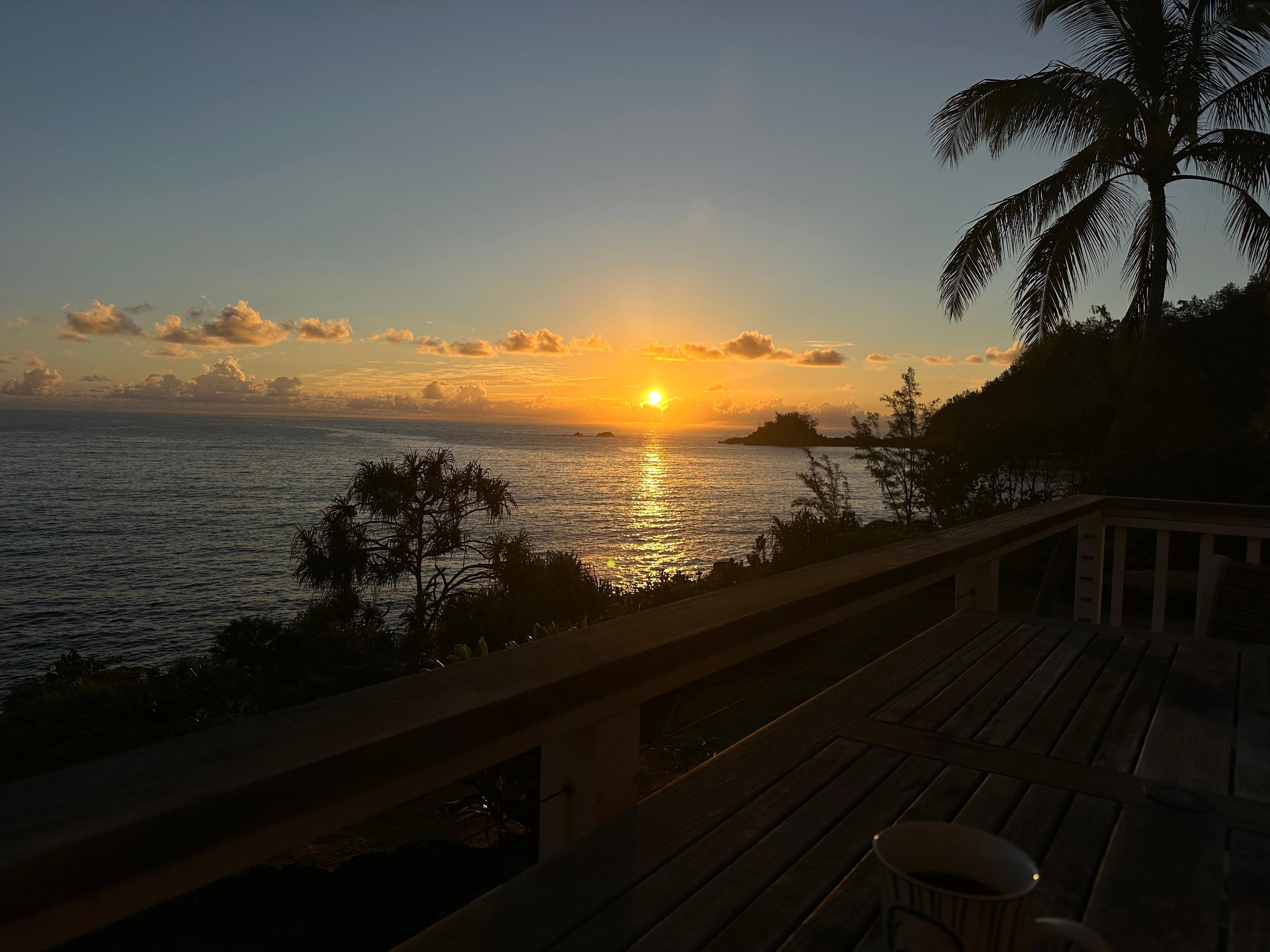 Sunrise from the porch! 
