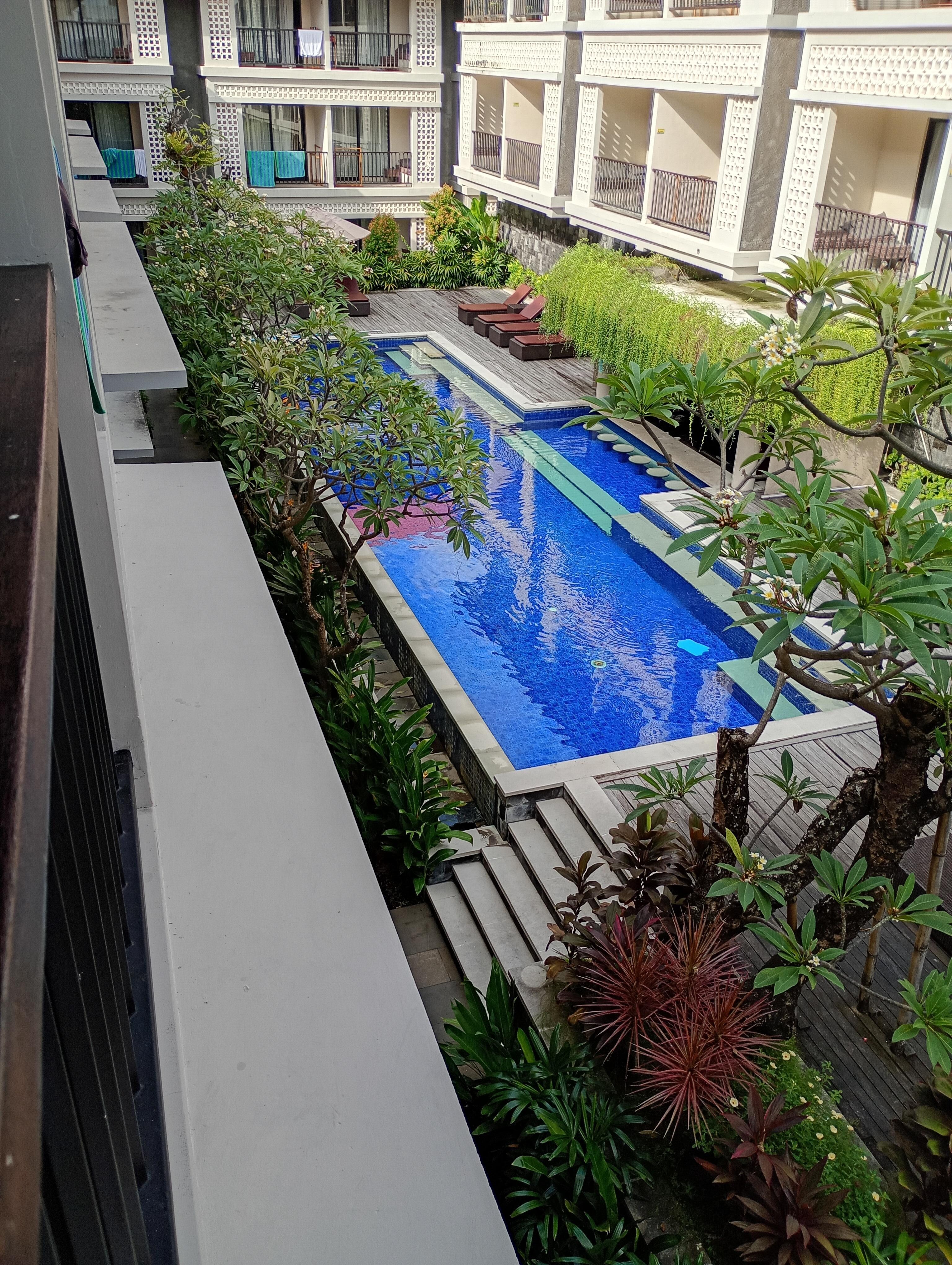 View of quiet pool