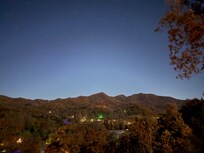 Night time view from the deck