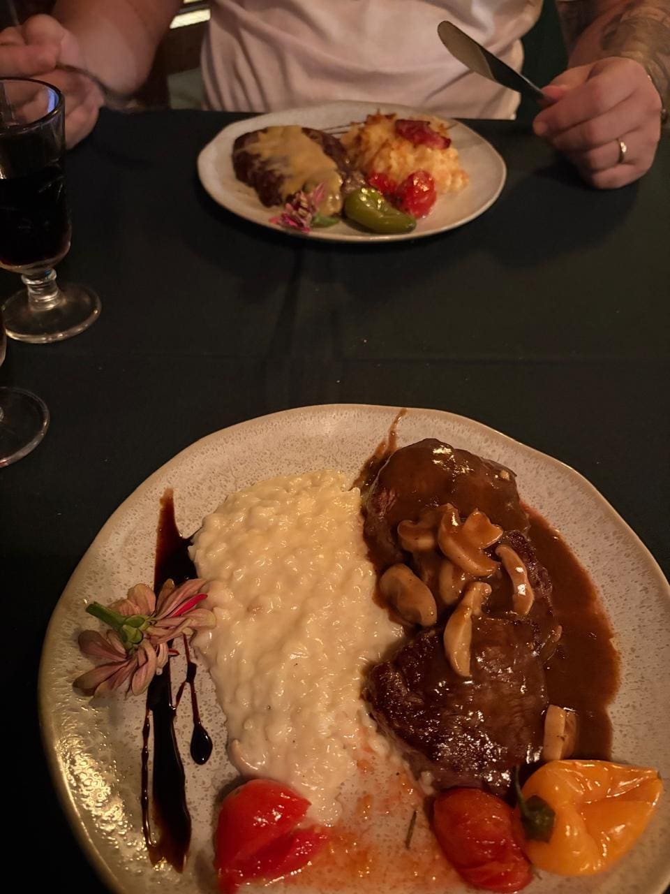 Pratos do restaurante 