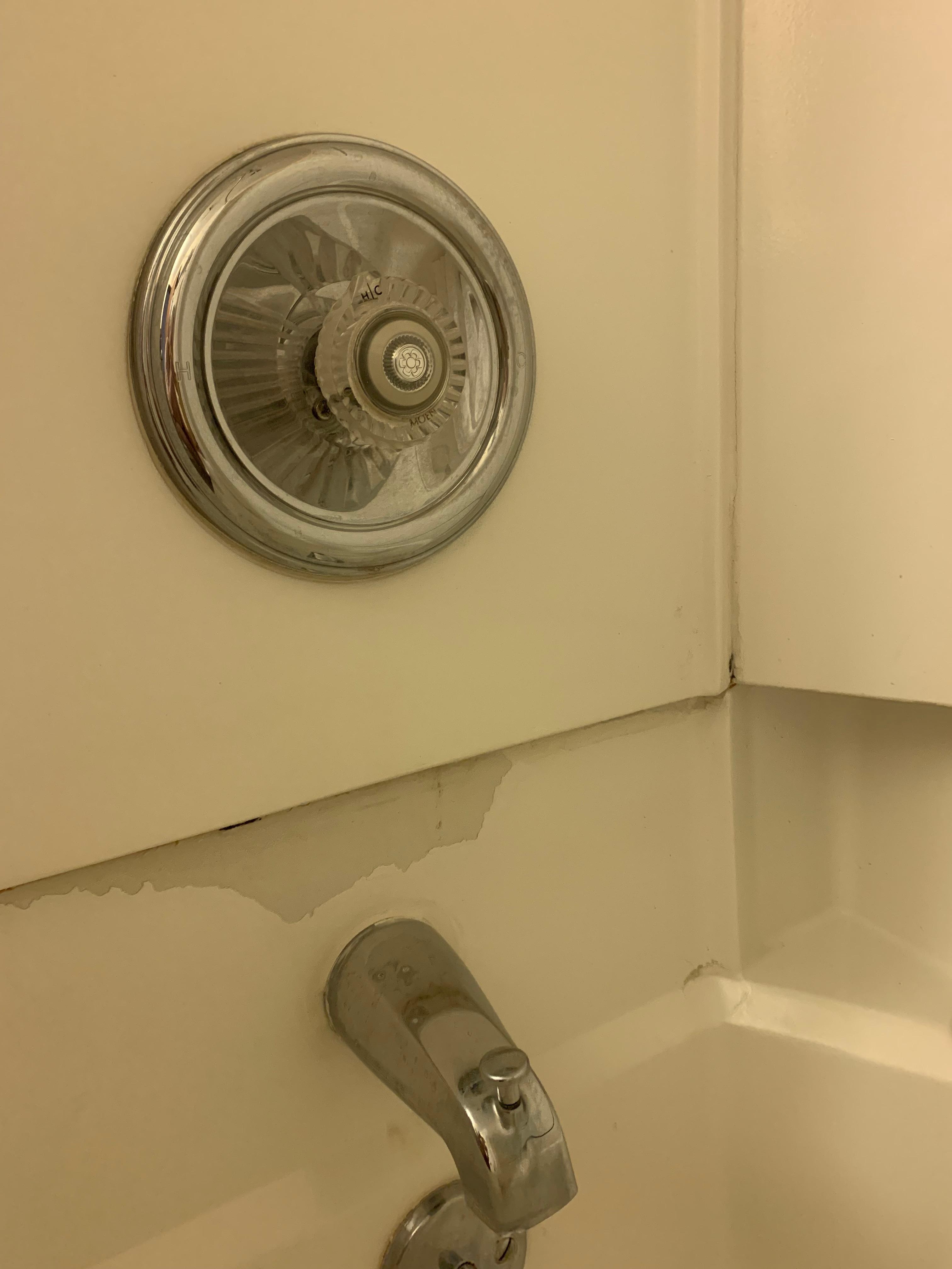 Peeling surfaces of shower walls