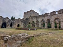 The nearby abbey